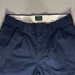 J. Crew Oarsman Men's Pleated Classic Chino Navy 30x30